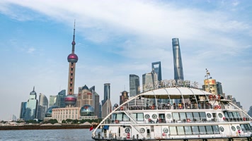 4k陆家嘴 外滩 延时摄影  日转夜