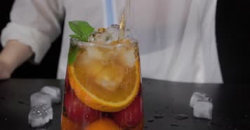 水果酒夜店调酒吧鸡尾酒高速合集 4k升格