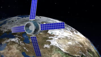 三维大气通信卫星视频素材 三维大气通信卫星视频素材