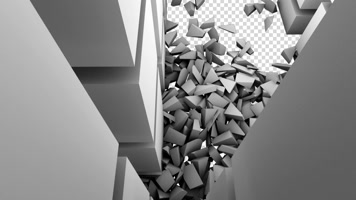 方块汇聚图标带通道