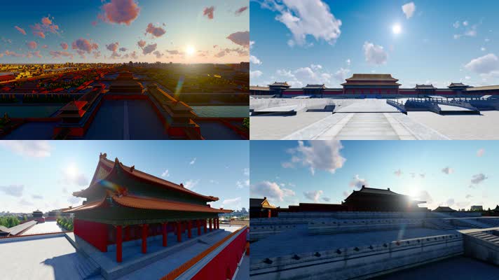 4k 北京故宫皇家园林延时宣传片