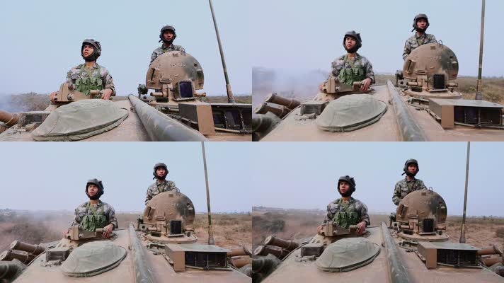 坦克部队在野外训练