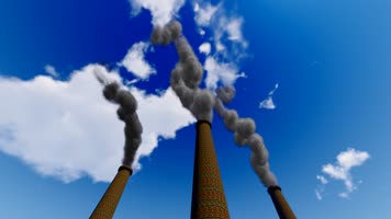 4k 烟筒排放废气 4k 烟筒排放废气