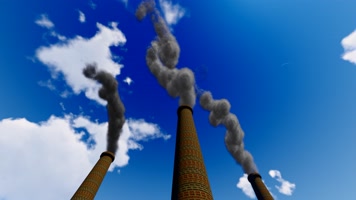 4k 烟筒排放废气 4k 烟筒排放废气