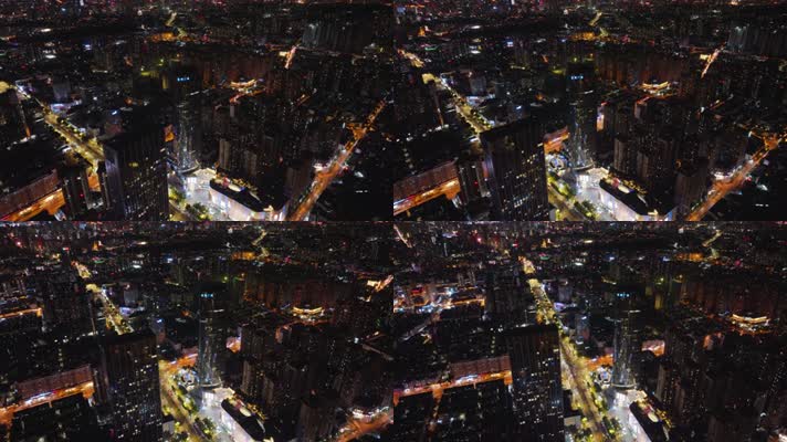 同德广场航拍夜景