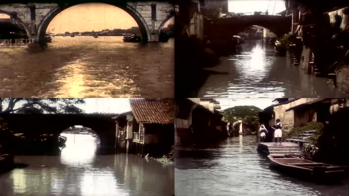 20年代的杭州运河杭州水街