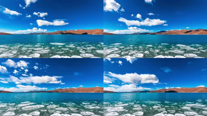 西藏羊湖风光延时