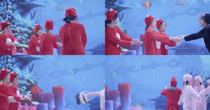 【4K】舞台剧表演青春靓丽的练舞女生