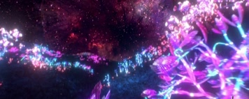 全息梦幻星空魔法森林纱幕舞台背景