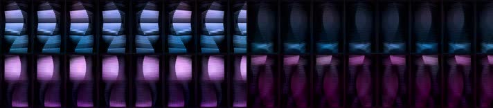 全息炫酷动感方块线条艺术感视频