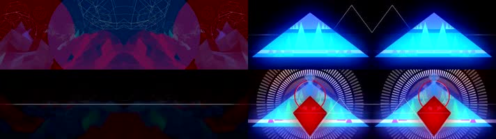  炫酷彩色舞台灯光 