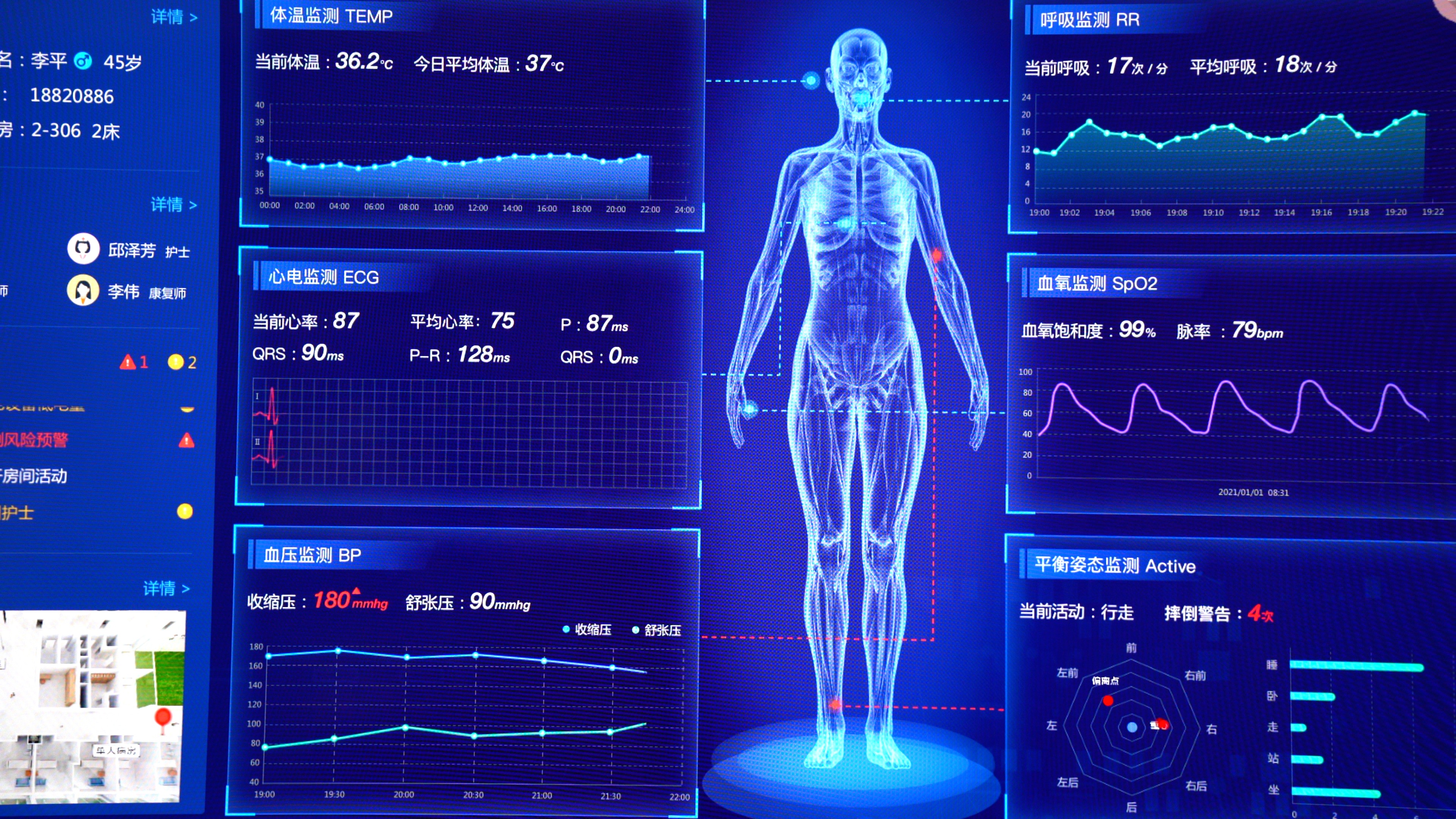 养老院 养老机构 病床 病房 血氧监测 心电监测 高级养老院 高级病房 康复 医院