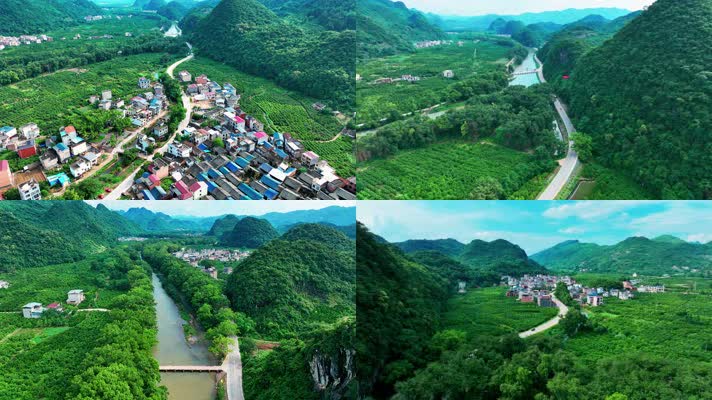 广西桂林的乡村航拍