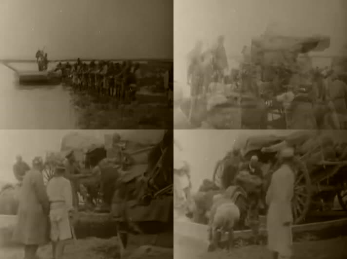 1926年西藏江河渡船摆渡-货物运输