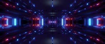 快节奏炫酷方块穿梭视频素材