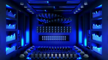 炫酷方块舞台背景