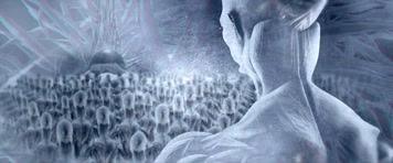 炫酷穿梭舞台背景