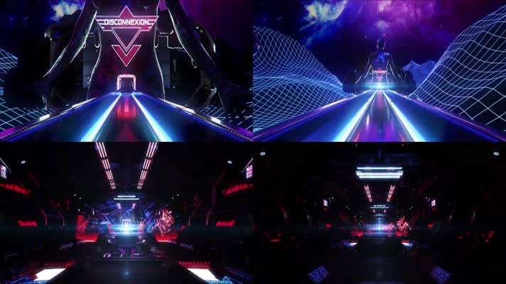 炫酷科技空间舞台背景