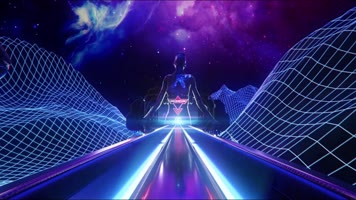 炫酷科技空间舞台背景