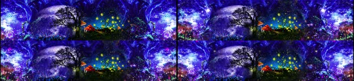 仙女夜空舞台背景