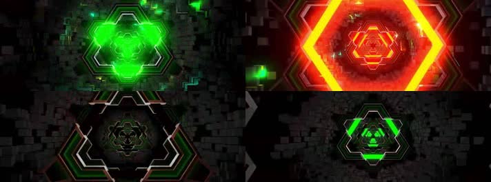 女子街舞爵士舞夜店酒吧vj动感背景