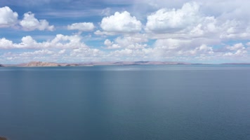 西藏阿里色林错自然风光航拍