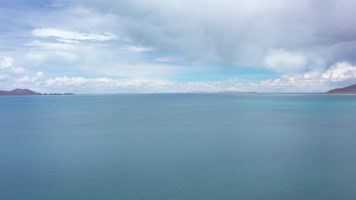 西藏阿里色林错自然风光航拍