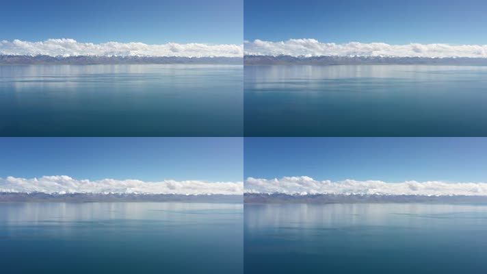 西藏纳木错自然风光航拍