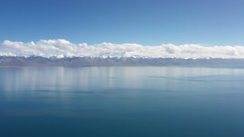 西藏纳木错自然风光航拍