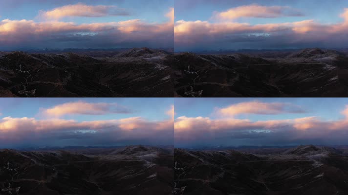 西藏怒江72拐自然风光航拍