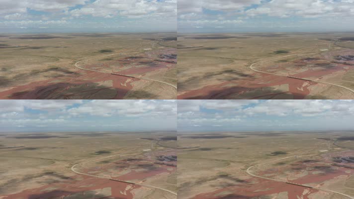 青海大地之血自然风光航拍