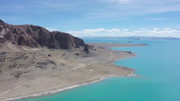 西藏阿里扎日南木措自然风光航拍