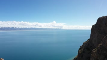 西藏纳木错自然风光航拍