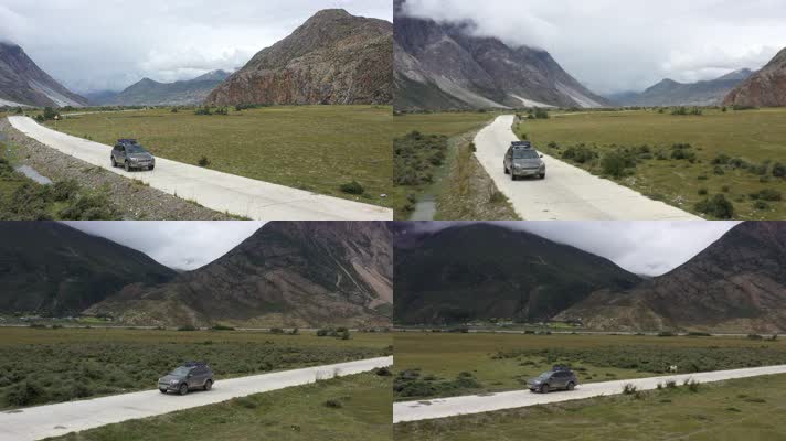 西藏然乌湖自然风光航拍