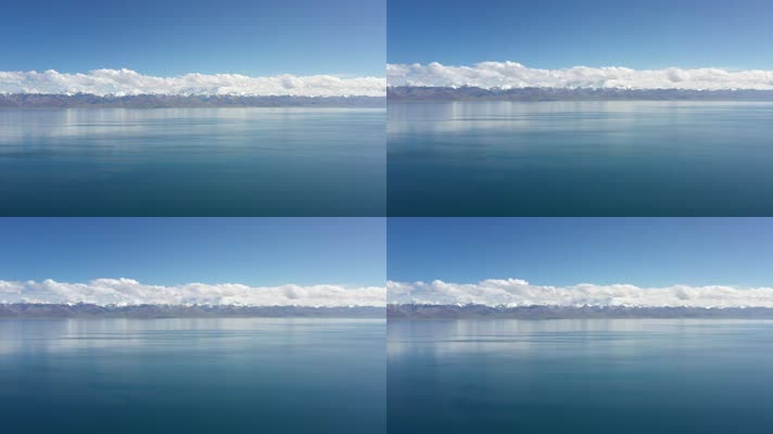 西藏纳木错自然风光航拍