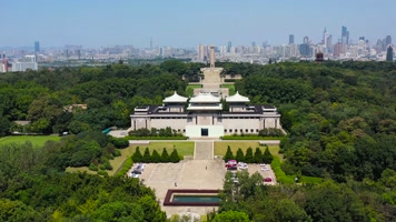 航拍南京雨花台烈士纪念馆雨花台景区 航拍南京雨花台烈士纪念馆雨花台景区