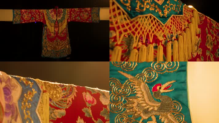 4K京剧女角戏袍空镜合集