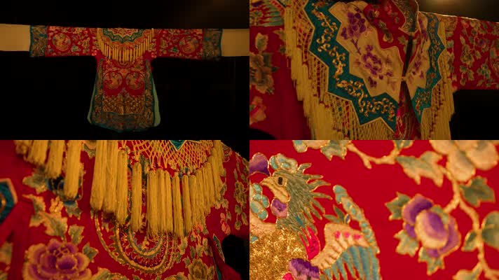 4K京剧女角戏袍空镜