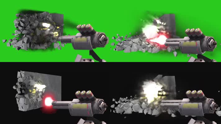 绿幕视频素材射击
