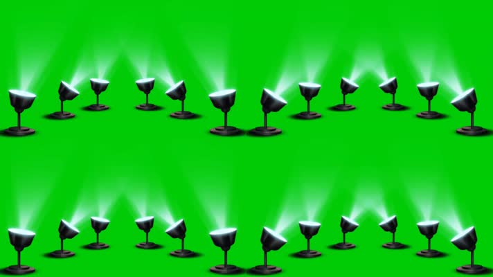 绿幕视频素材射灯