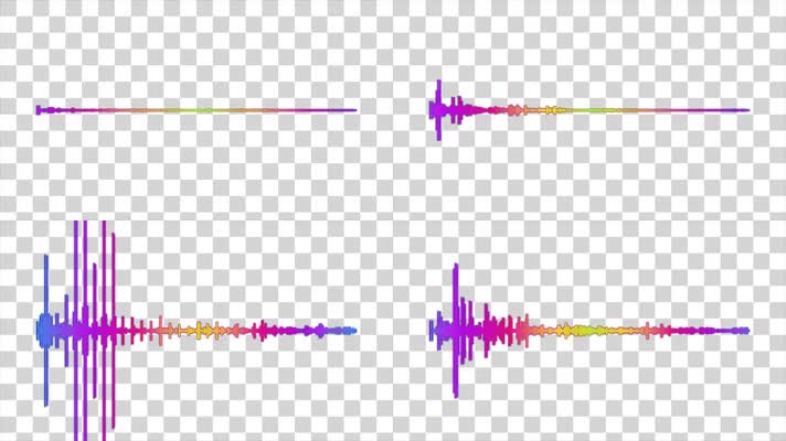 4K-声波频谱动态波形-alpha通道