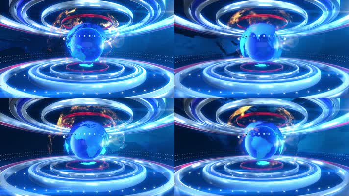 【4K】地球环球新闻栏目包装，CG原创