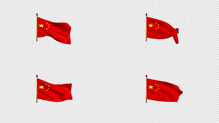 旗帜飘扬带通道