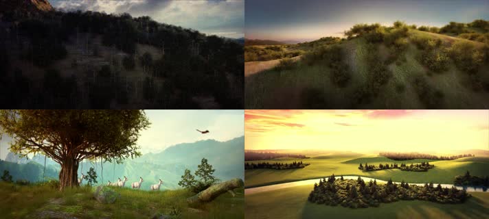 游牧部落 原始人动画 草原动画 隔壁 草原 