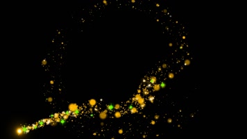 alpha金色粒子路径光线27（素材）