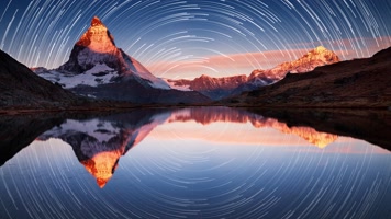 星空延时轨迹（素材）