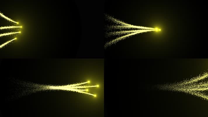 alpha金色粒子路径光线20（素材）