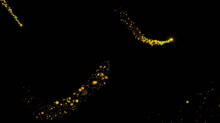 alpha金色粒子路径光线28（素材）