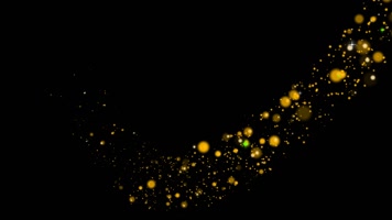 alpha金色粒子路径光线28（素材）