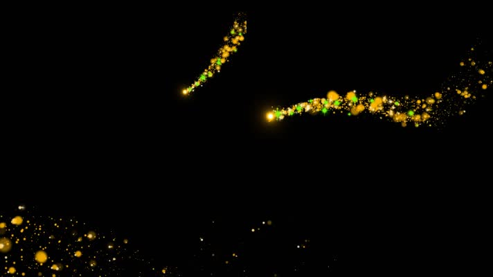 alpha金色粒子路径光线26（素材）